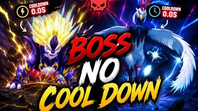 No Boss Cooldown , Fast BattleX100, Fast Catch, Free Monitor