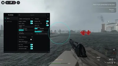 Nickhub ESP AIMBOT UNLIMITED AMMO INF STAMINA
