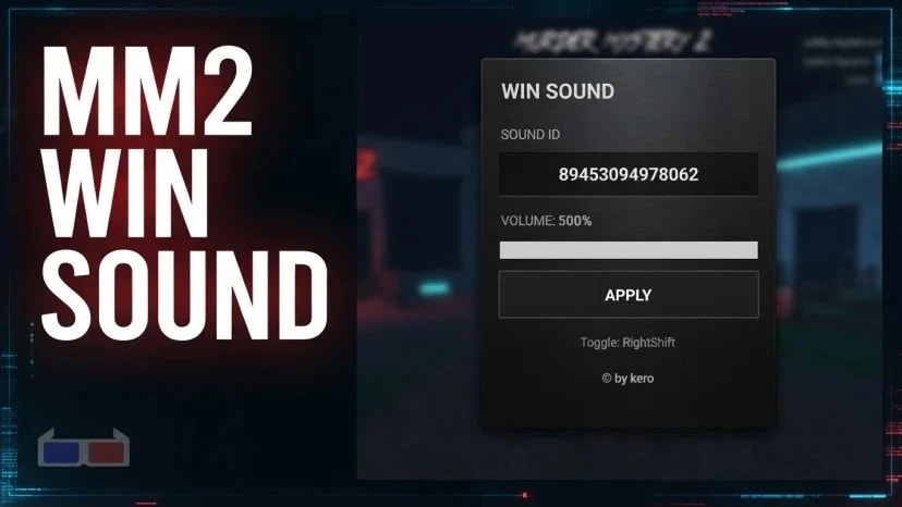 MM2 Win Sound GUI | Custom Sound IDs, Volume Booster (500%),