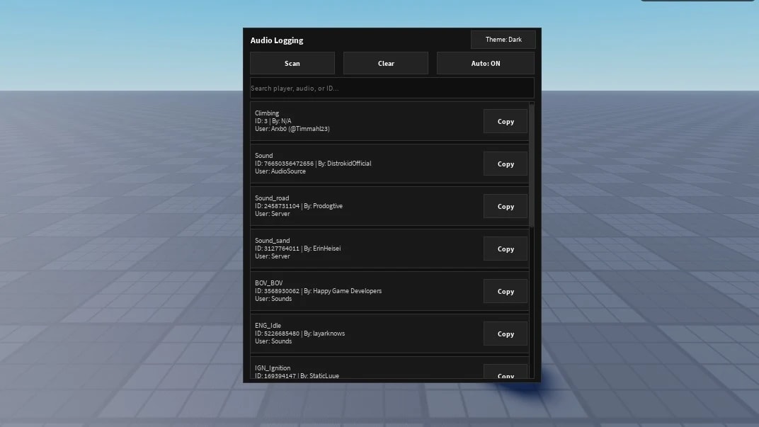Boombox logging