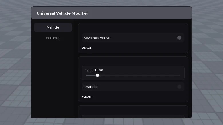 Universal Vehicle Script