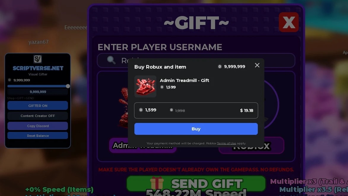 +1 Speed Keyboard Escape - Free Gamepass Gifter 