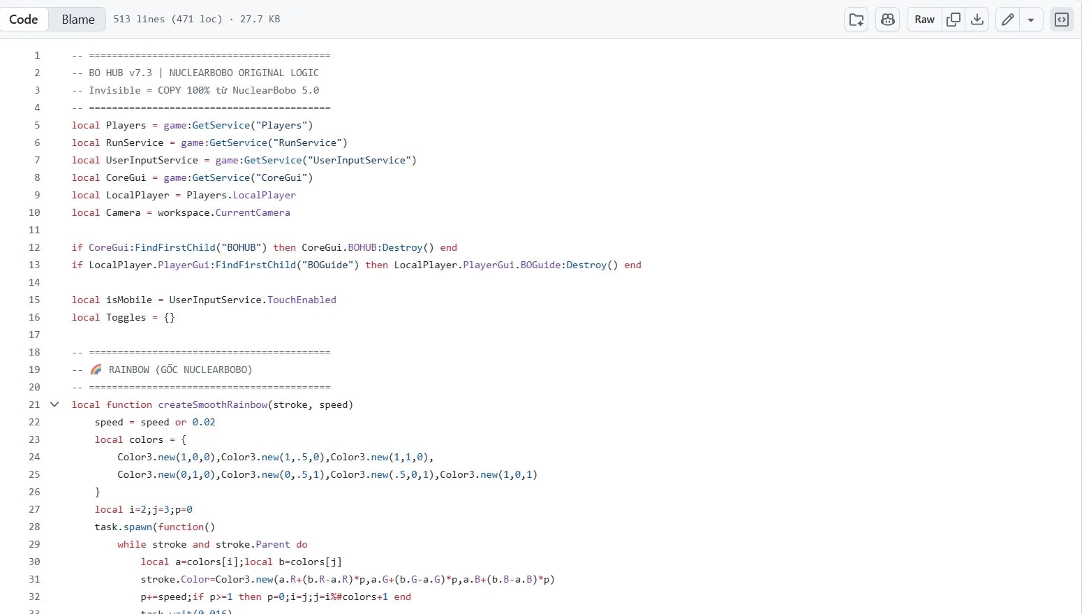 Aim, esp, hitbox,.. universal script and have soucure github