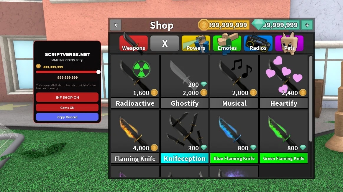 Murder Mystery 2 - Free INF Coins & Gems & Boxes Giver
