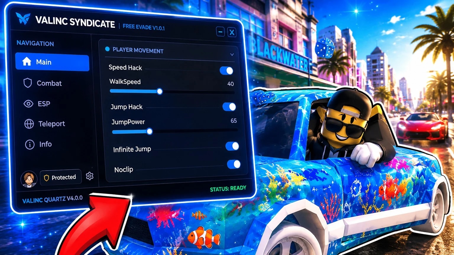 [OP] Evade v1.0.1 - Fast RUN, Nextbot Detected, Auto Collect