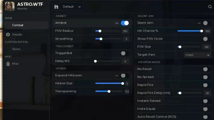 Silent/Aimbot ESP Weapon Mods(KEYLESS)