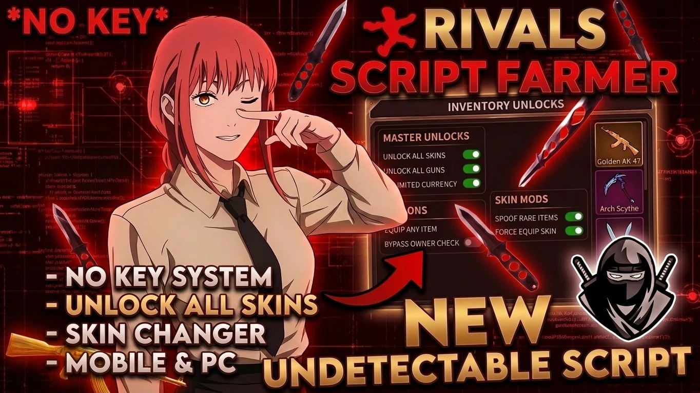 Rivals Script | Unlock All Skins, Skin Changer & More