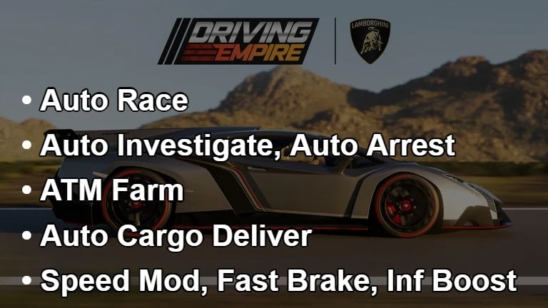 Auto Race Auto Arrest ATM Farm Auto Deliver Car Mod