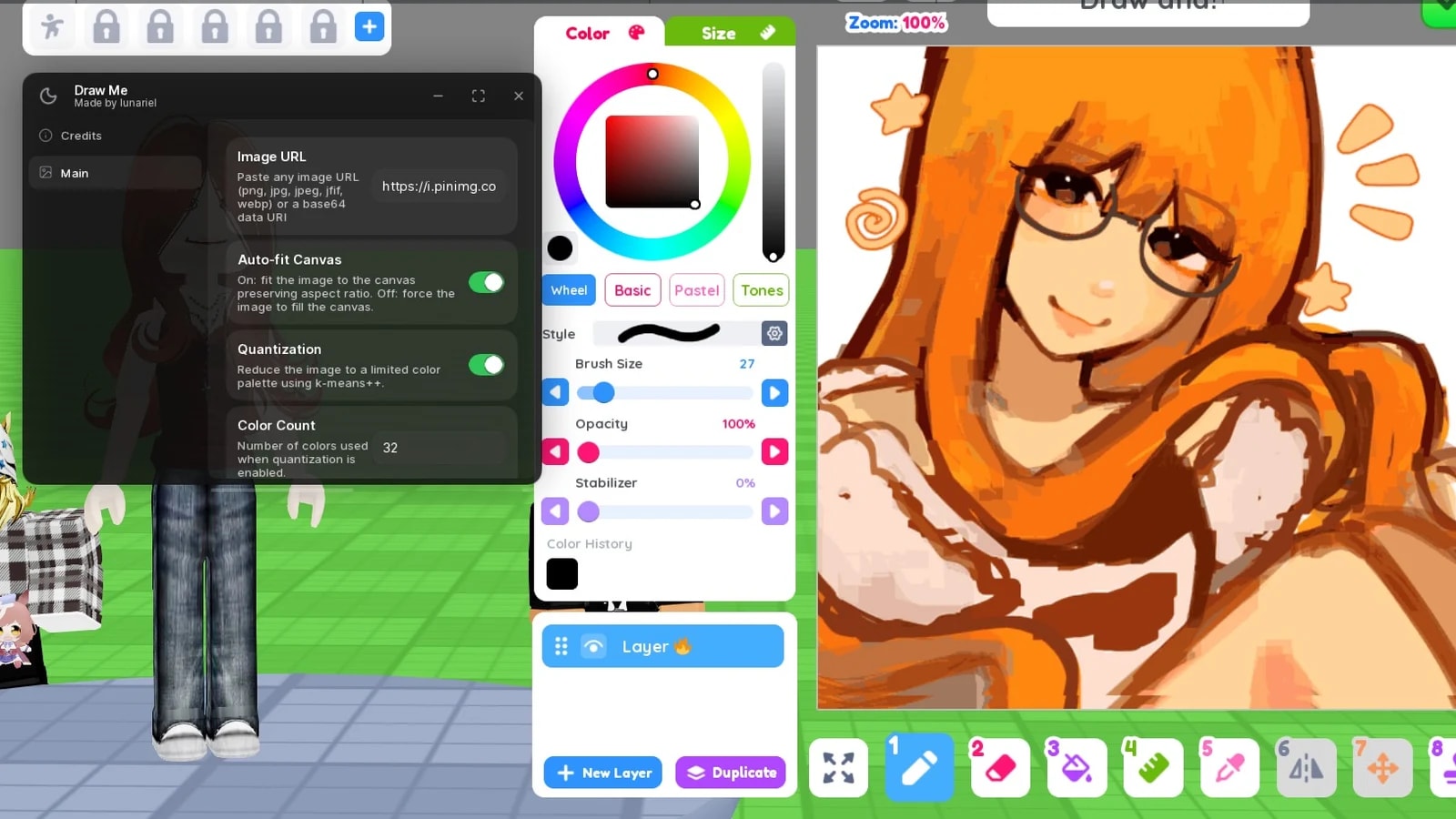 Auto Draw ll Made by LunarielHub