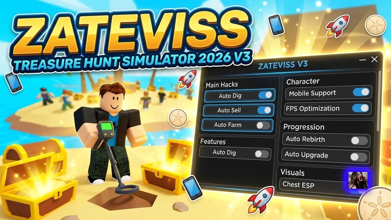 Treasure Hunt Simulator v3 (Mobile Support)