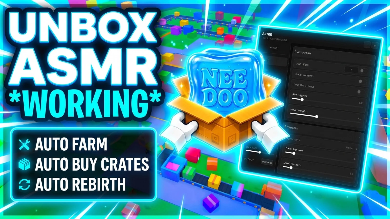 UNBOX ASMR SCRIPT AUTO FARM AUTO CRATES AUTO WORKERS 2026