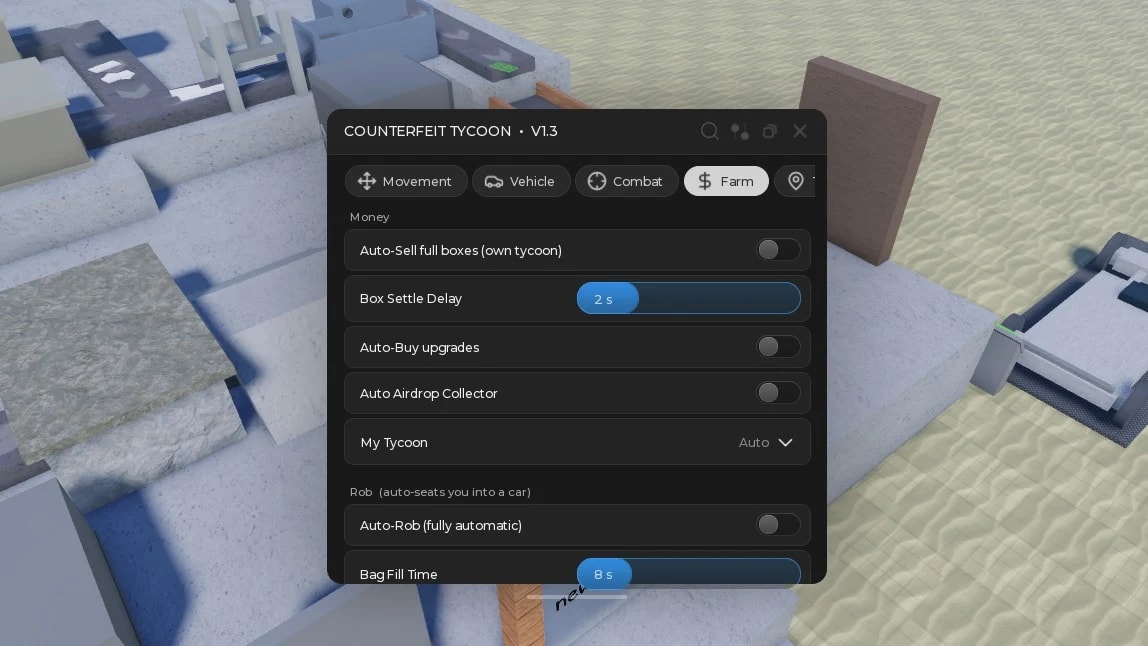 Trophyhub | Counterfeit Tycoon| Fast Auto Farm/Rob