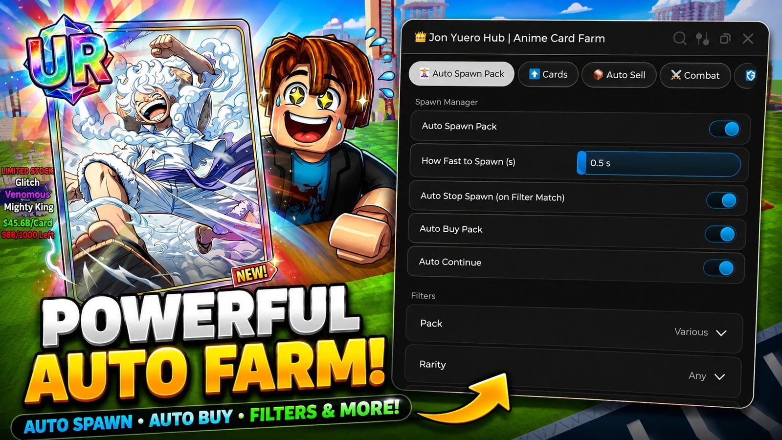 Anime Card Farm Script | Jon Yuero Hub