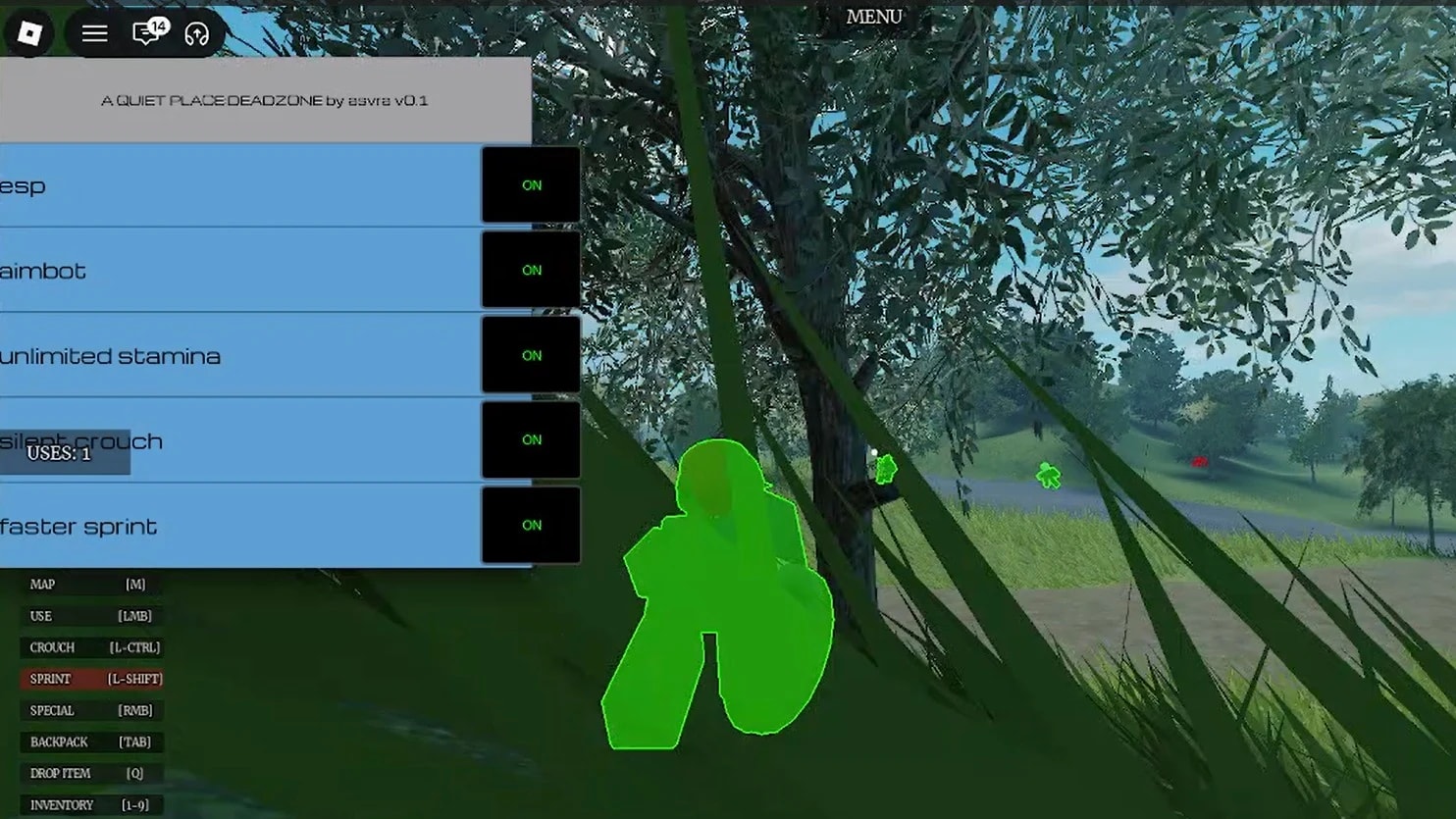 esp aimbot stamina op script quiet place asvrahub