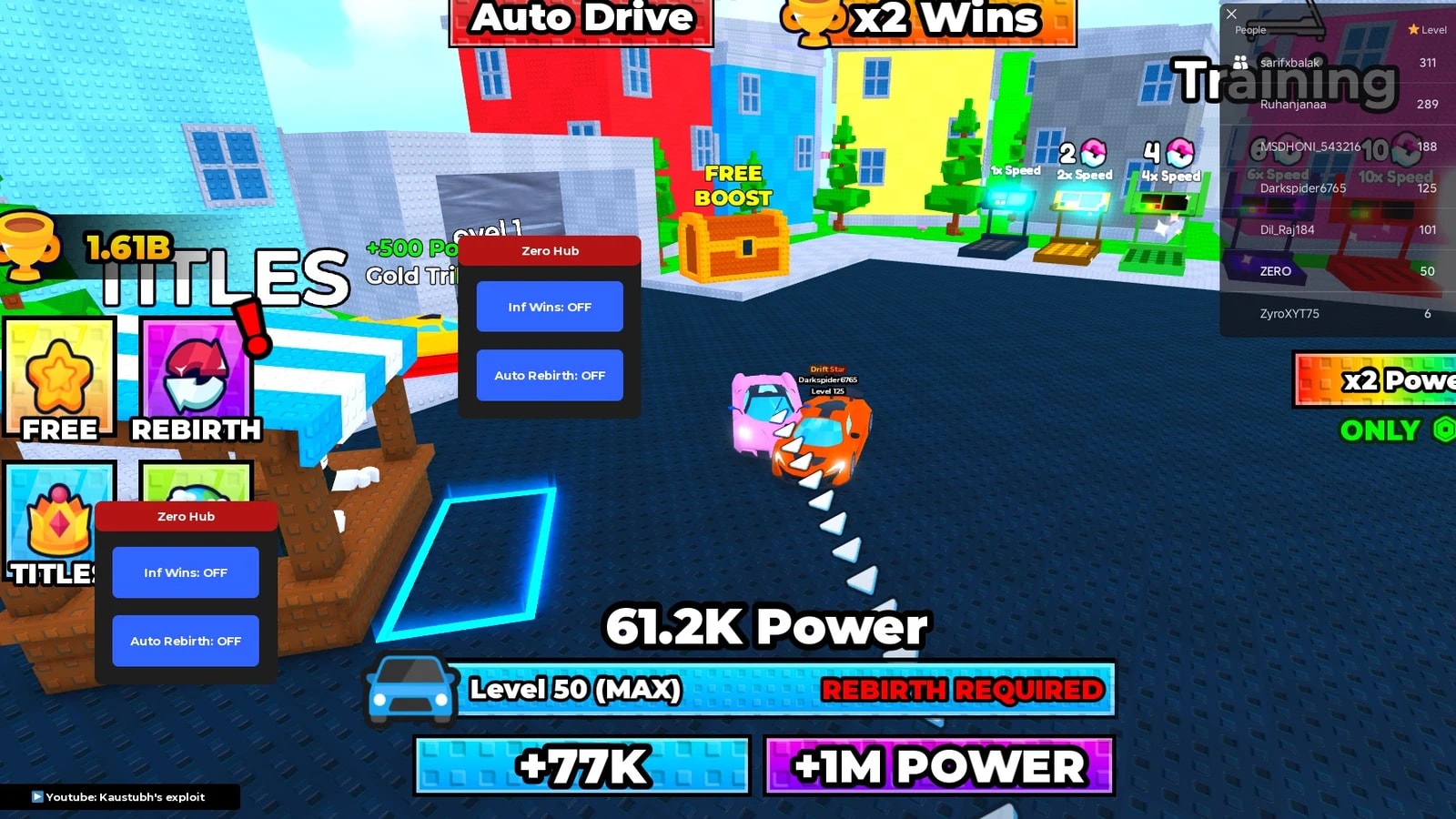 Cars vs tape - Infinite wins, Auto rebirth