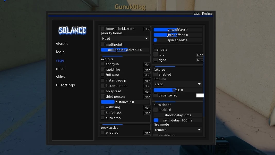 Solance Counter Blox | Legitbot, Exploits