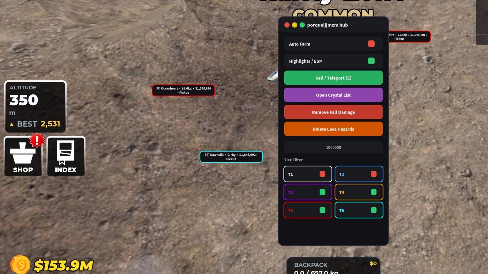 Auto Farm, CrystalESP | PorqueijjmzmHub Keyless