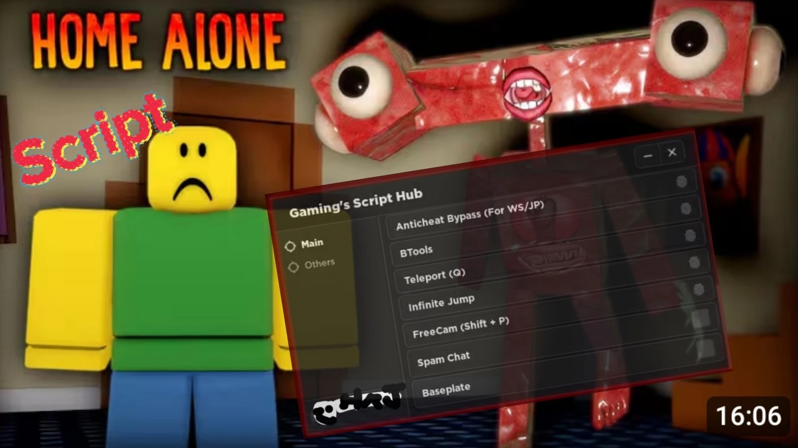 Home alone KEYLESS SCRIPT - happy mask