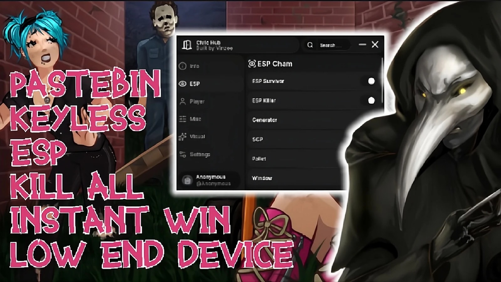 PASTEBIN | KEYLESS | ESP | INSTANT KILL | INSTANT WIN | MORE