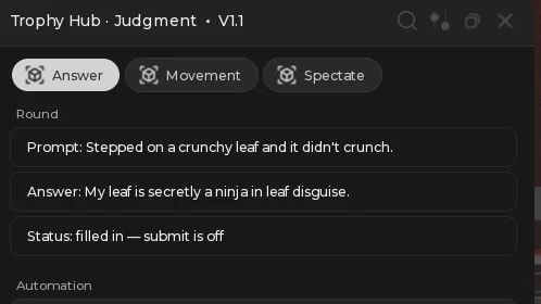 Trophyhub | AI Judge | Auto AI Responses