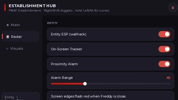ESTABLISHMENT HUB — FNAF (The Hour of Creation)