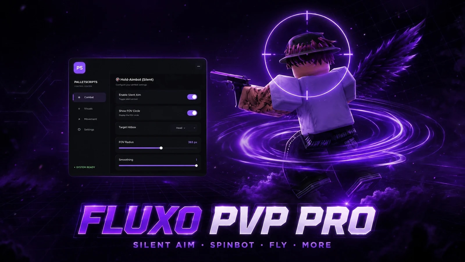 🔥 FLUXO PVP PRO · SILENT AIM · SPINBOT · FLY · MORE