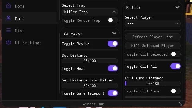 Survive The Killer Airesz Hub