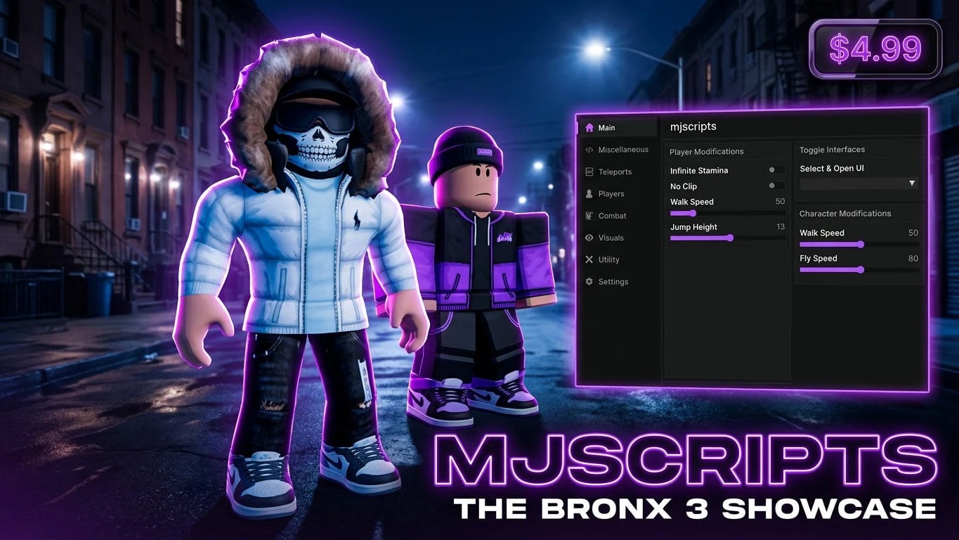 MJScripts | OP Bronx 3 β Money, Dupe & More