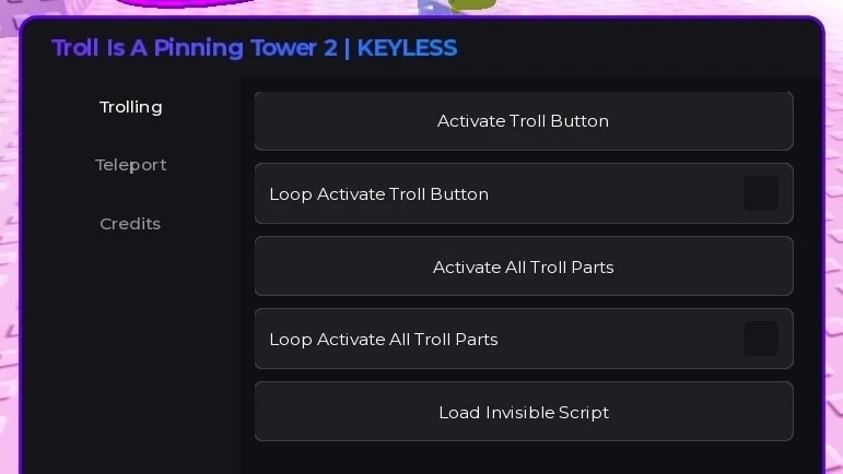 Keyless Script | TROLL BUTTON, INVISIBLE, AUTO-WIN
