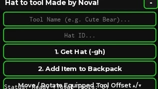 FE Hat to Tool Script made by Nova!