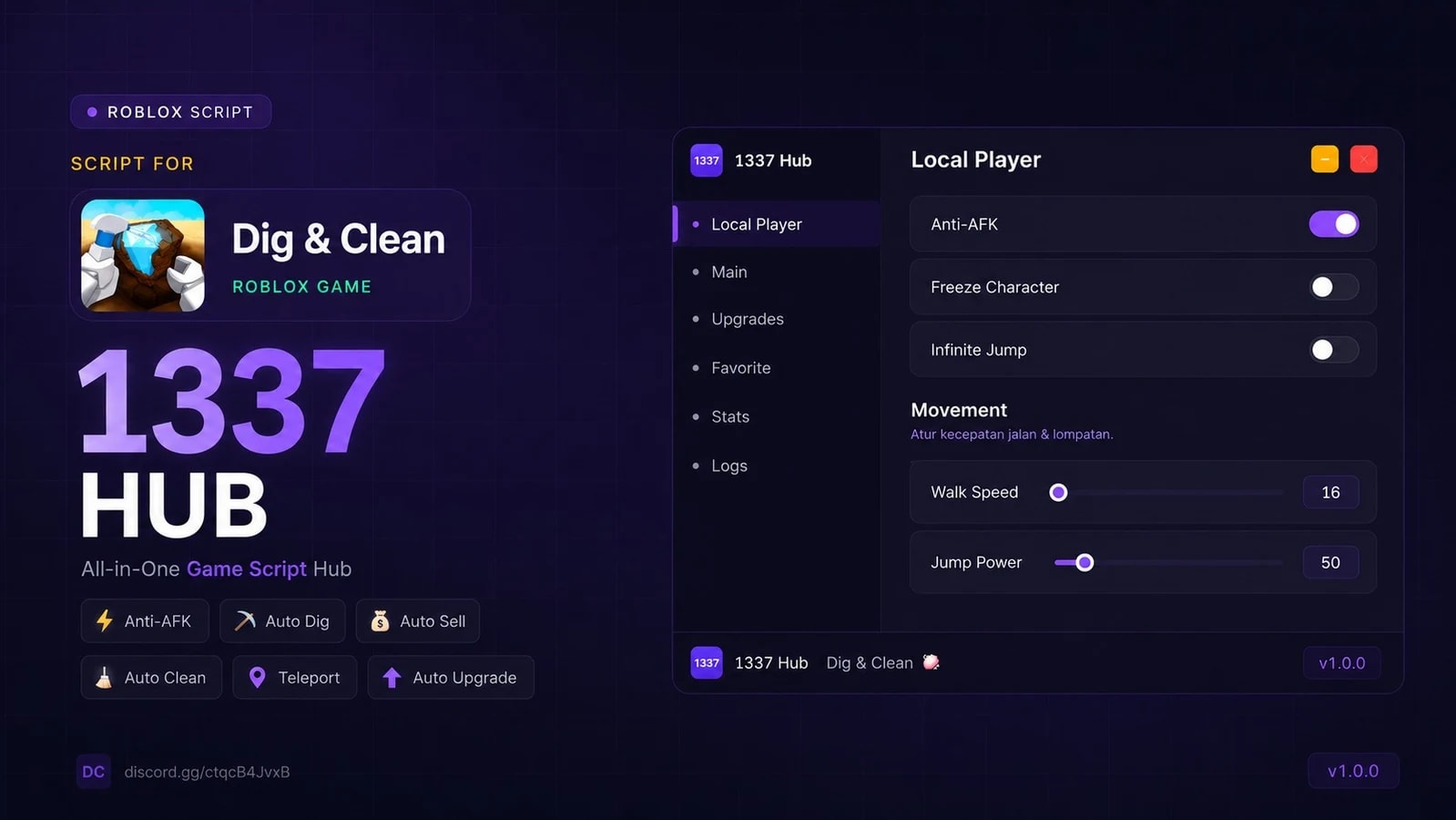  KEYLESS/NO KEY ] DIG & CLEAN