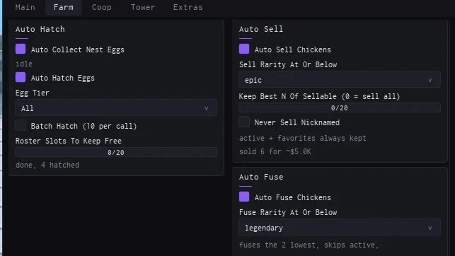 Auto Tower Auto Recycle Auto Fuse Auto Pets Auto Everything