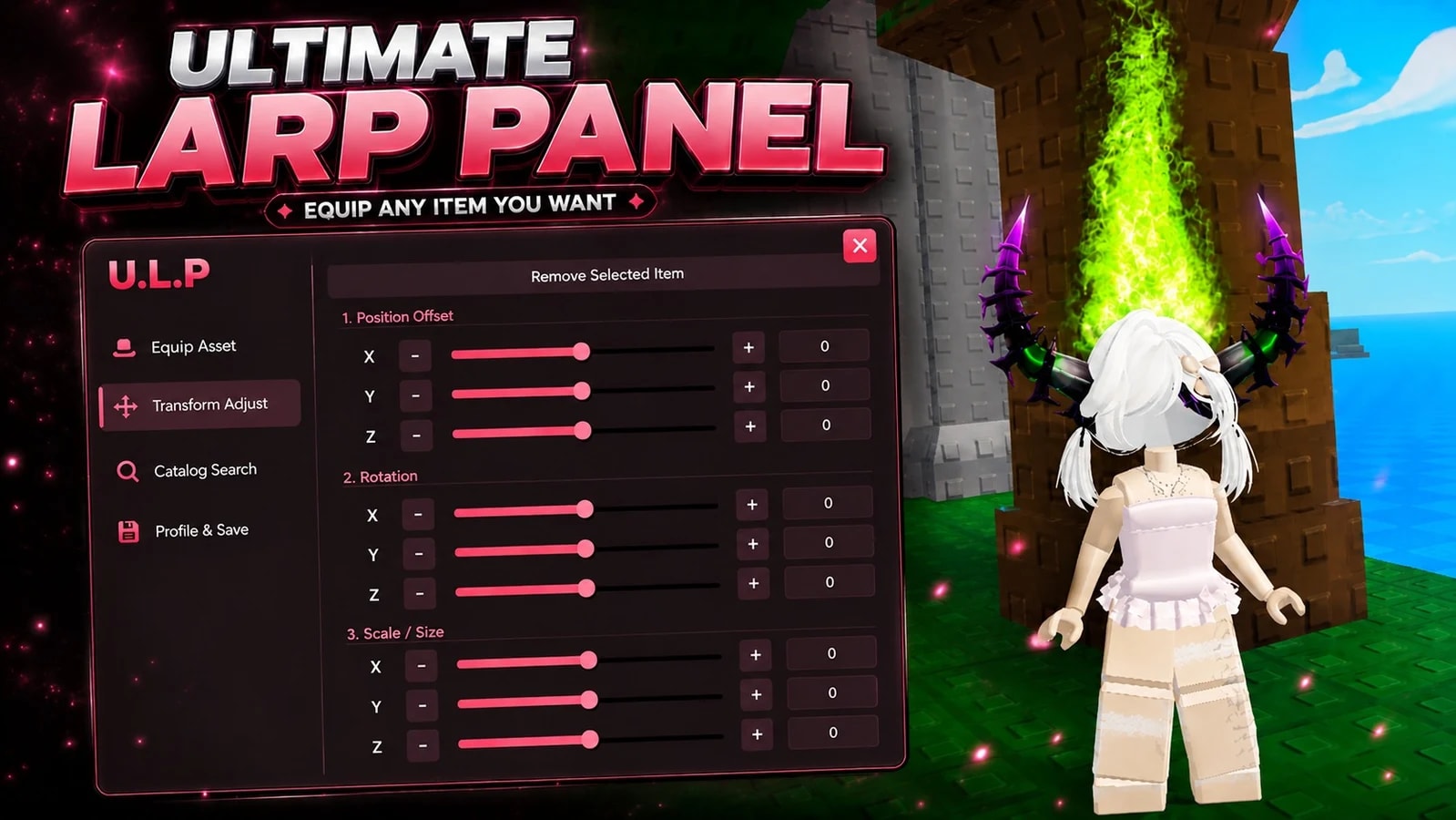 Ultimate Larp Panel - Equip Any Item You Want
