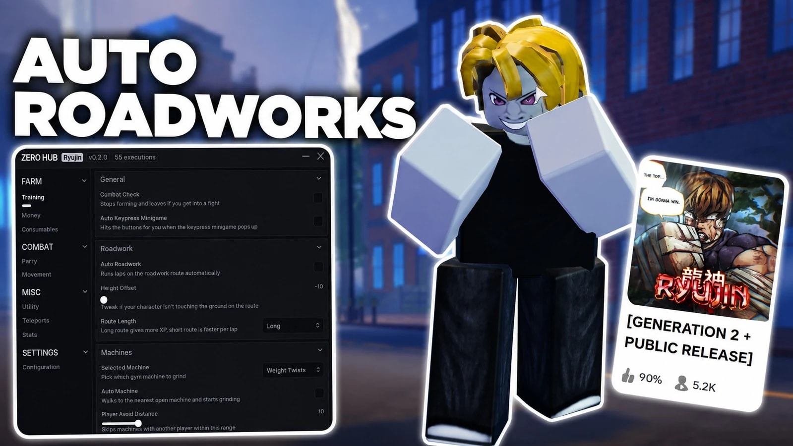 [ OP ] RYUJIN SCRIPT |AUTO JOB, AUTO ROADWORKS & MORE OP