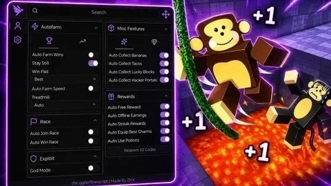 Fastest Instant Win Autofarm Auto Steps +50 features