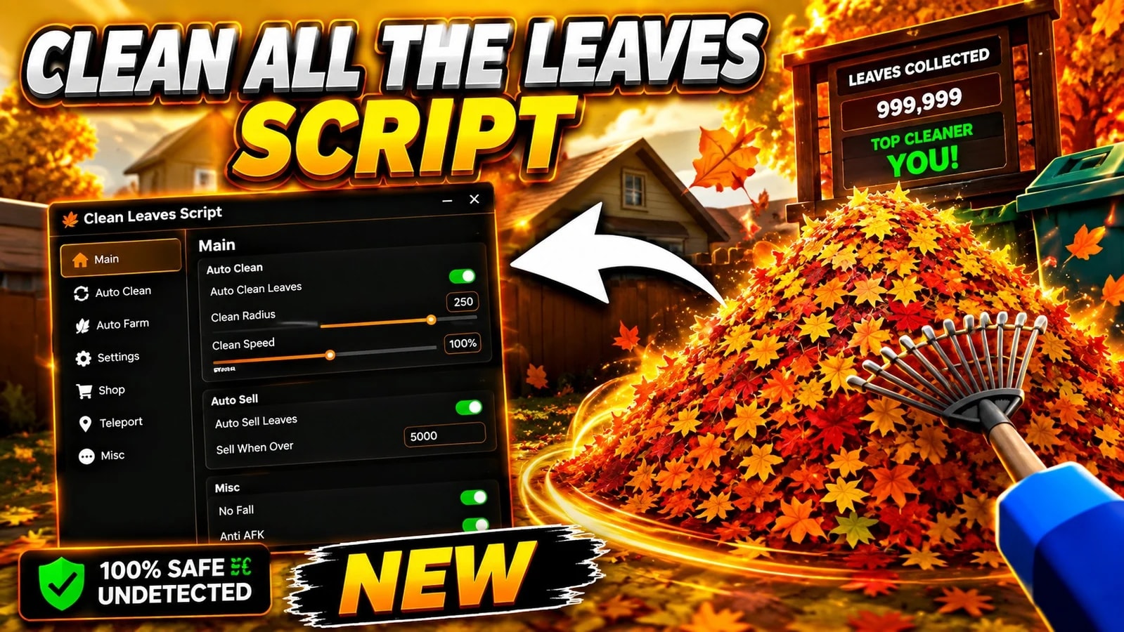 Best Clean all the leaves Script