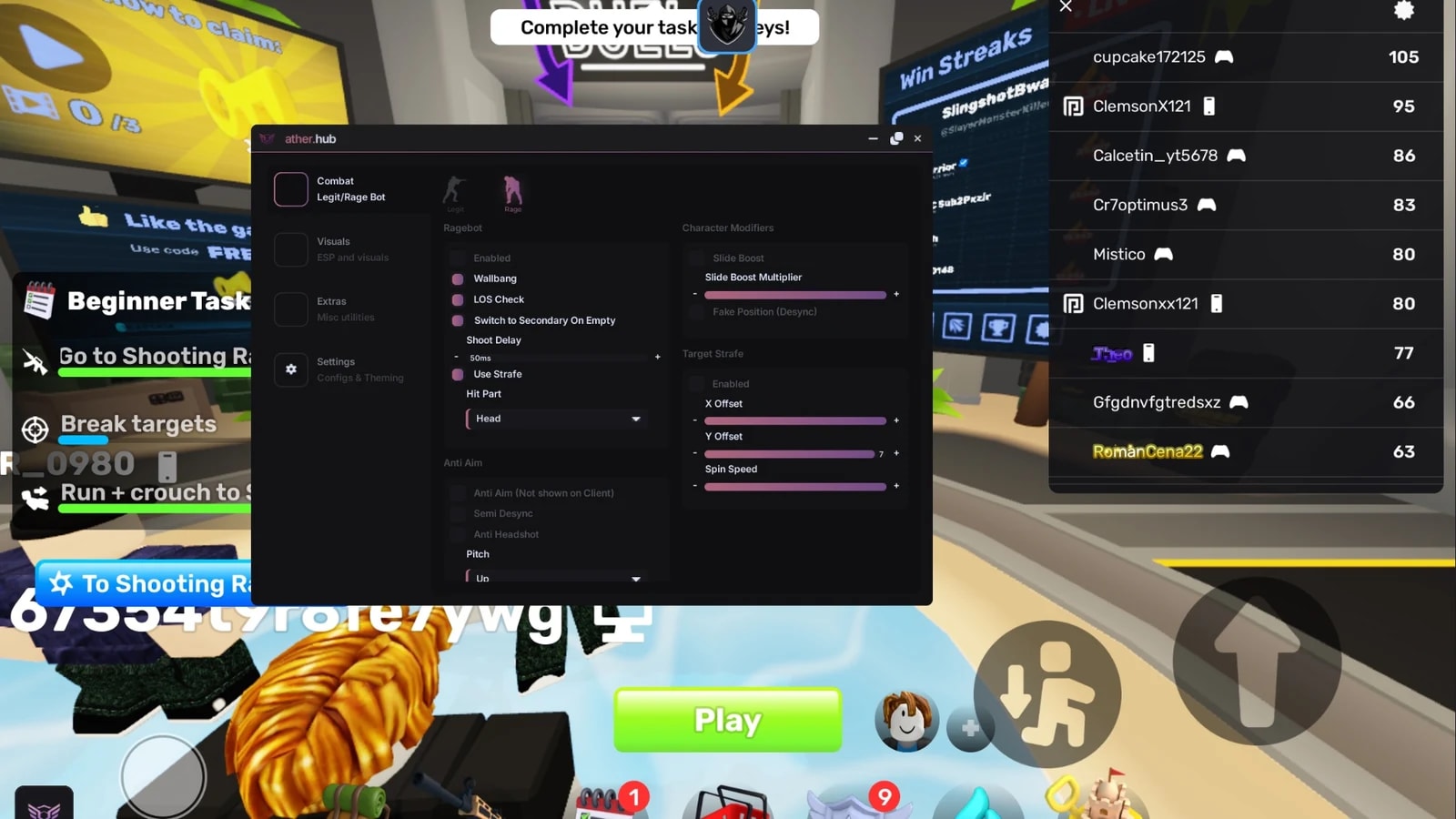 Skinchanger aimbot esp and more!