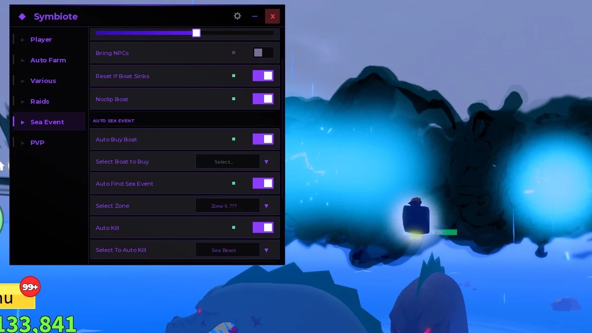 [FREE] [OP] AUTO FARM | LEVEL | RAID | SEA EVENT | Symbiote