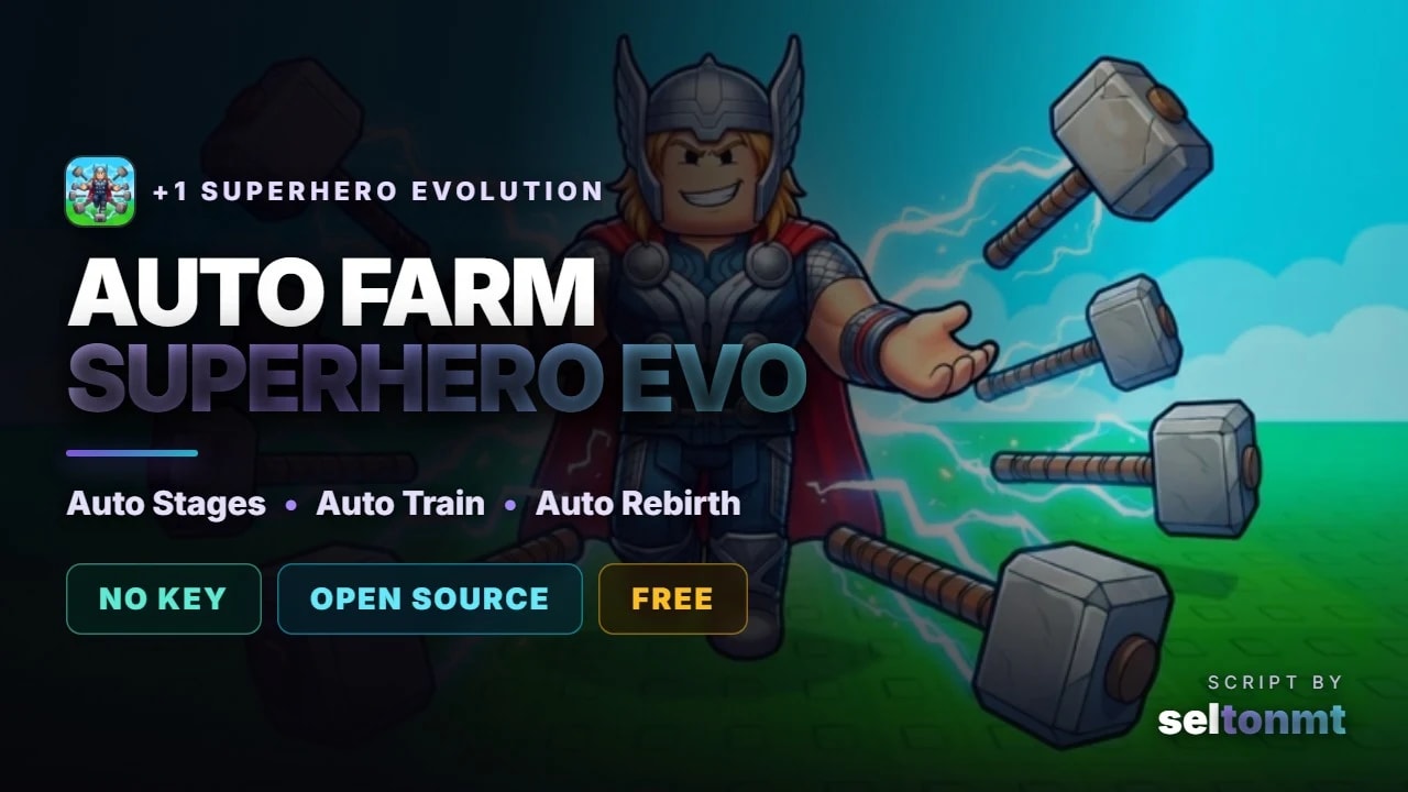 🦸 Auto Stages, Auto Training, Eggs & Rebirth | No Key