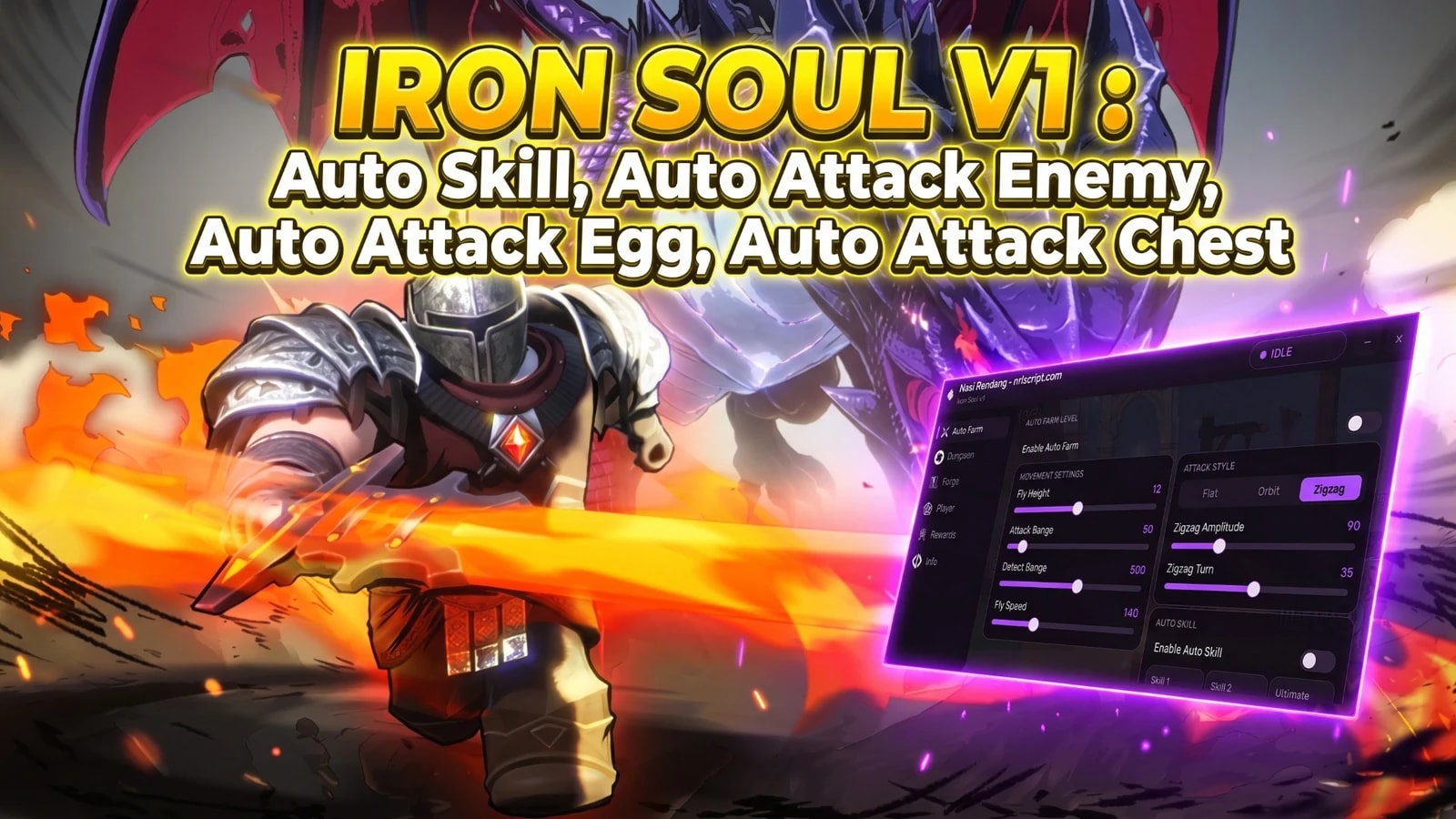 IRON SOUL Auto Farm, Auto Dungeon, Auto Forge Script