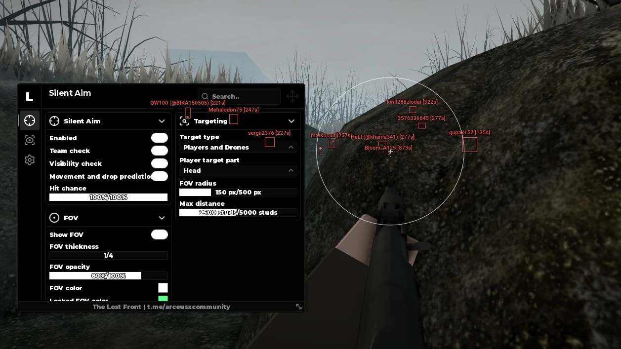 Keyless | Players and Drones ESP & Silent Aim