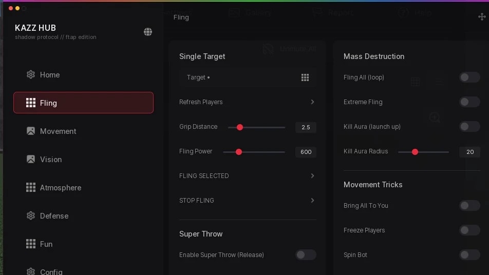 Kazz Hub Beta Silent aim, further reach, sky changer