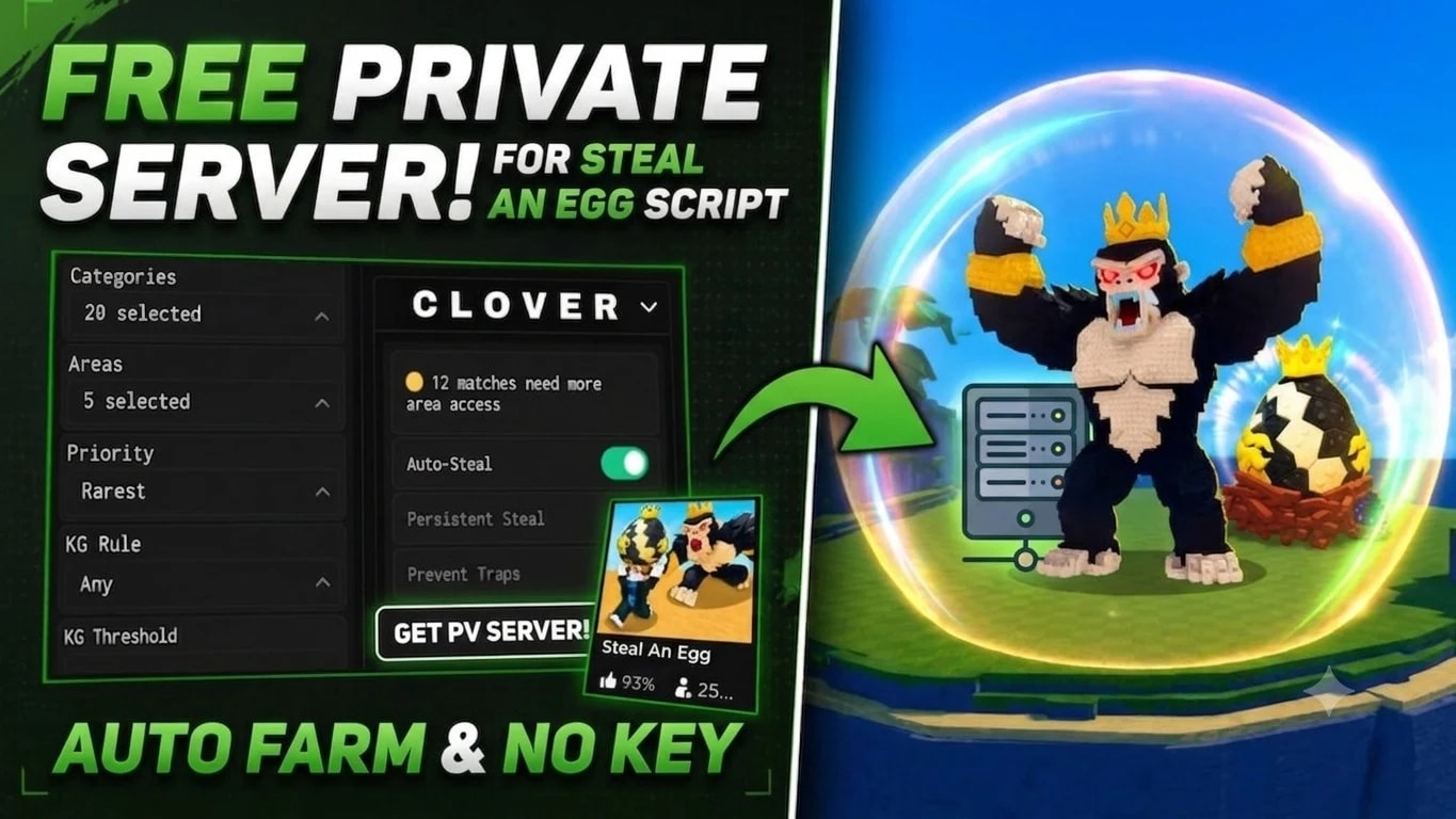[NEW] Keyless Steal An Egg Script Free Private Server