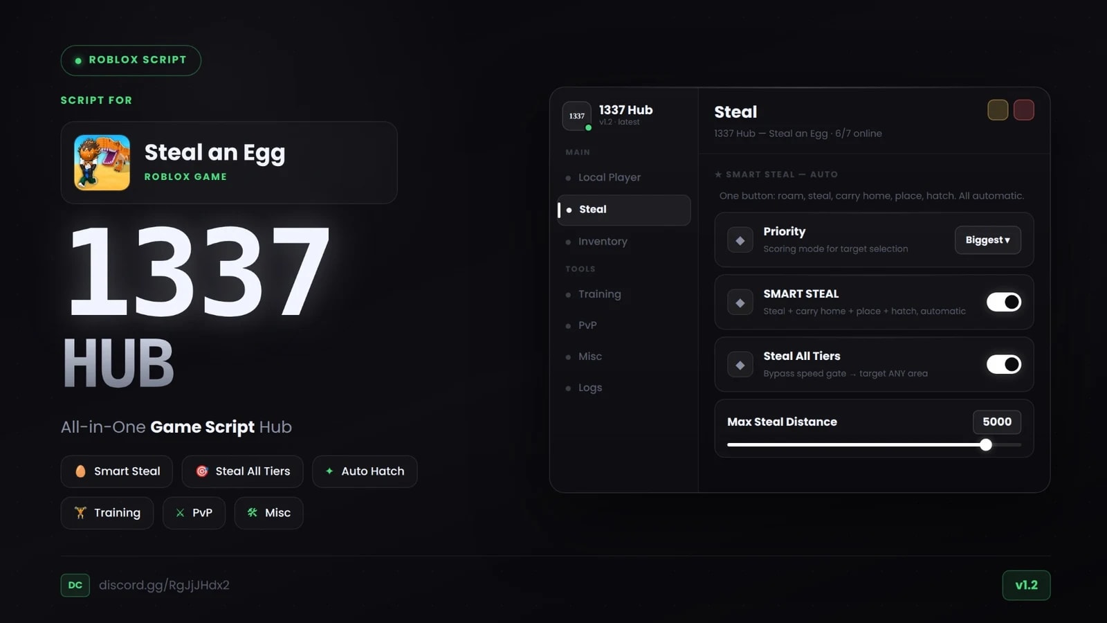 [ KEYLESS/NO KEY ] STEAL AN EGG