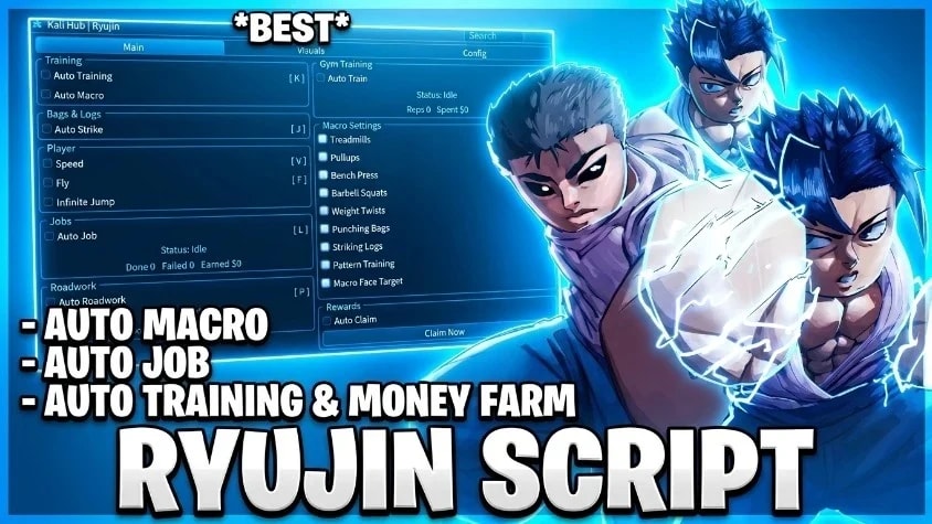 RYUJIN SCRIPT BEST | INF STAMINA | AUTO TRAIN | MONEY FARM |