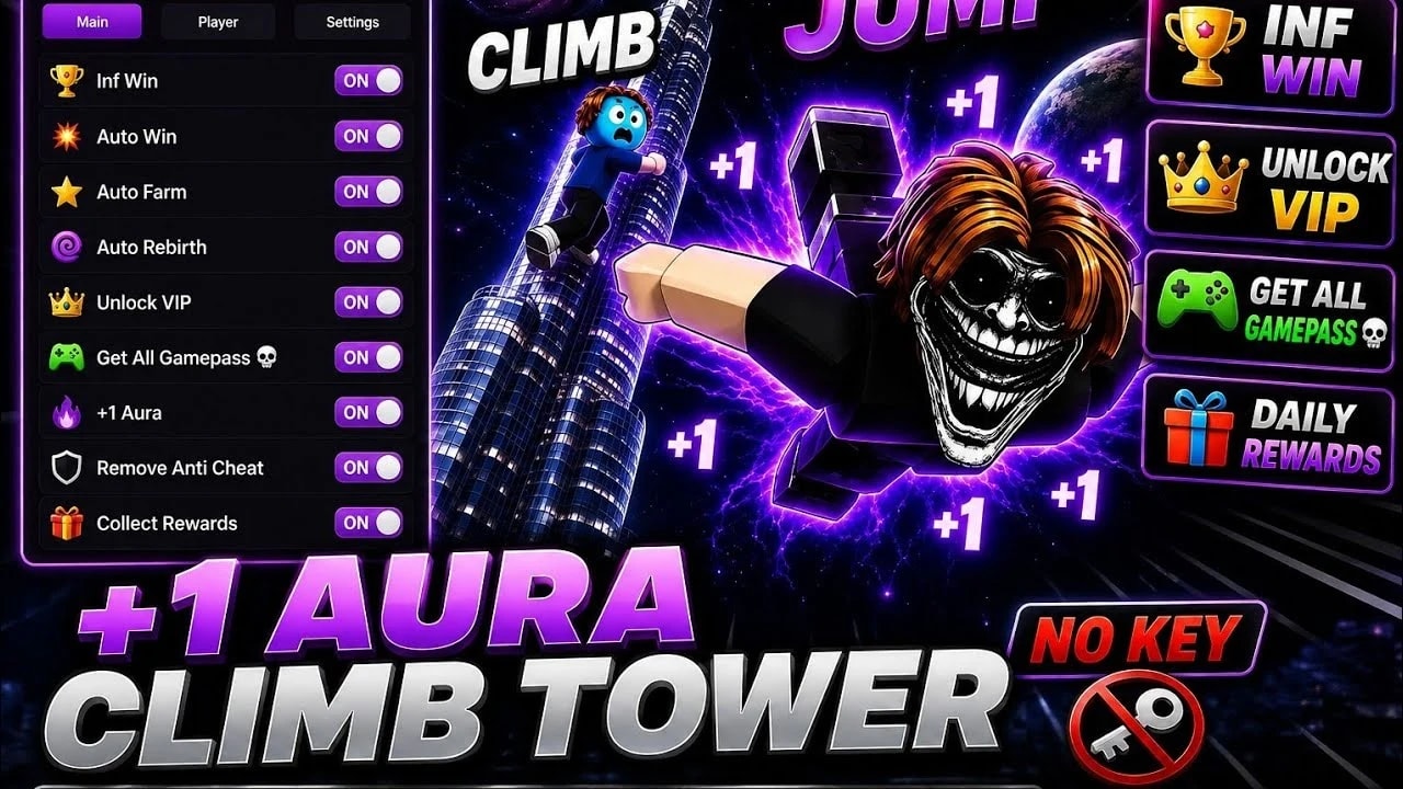 [NEW] Best +1 Aura Climb Tower Script
