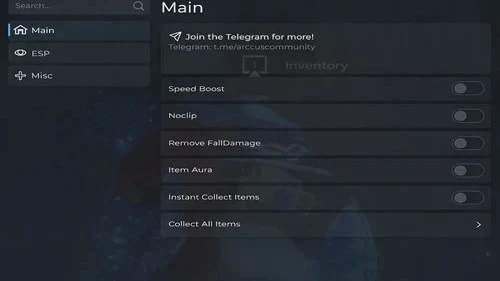 The Button script - (Noclip, Item aura)