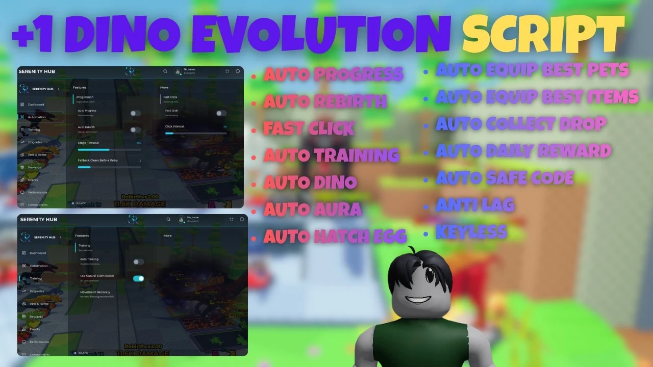 BEST +1 DINO EVOLUTION SCRIPT!