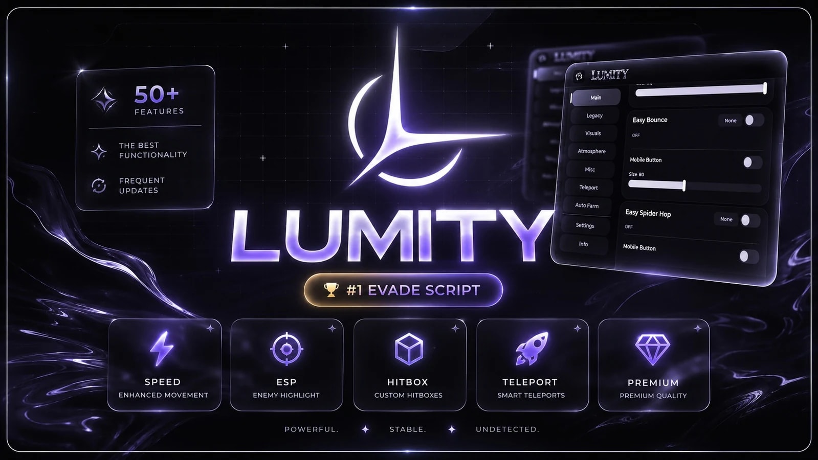 EVADE | #1 best Evade script [ LUMITY ] #movement