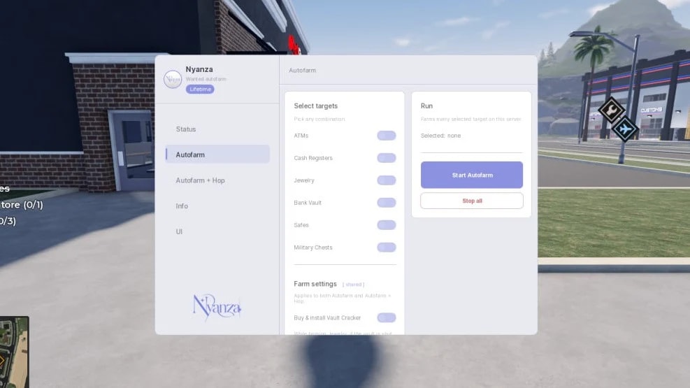 Wanted Autofarm Fully autonomous multi-target Wanted money f
